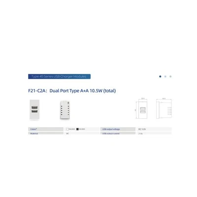 Caricatore doppio USB A da 10,5 W