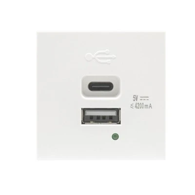 Caricabatterie USB A USB C 21 W